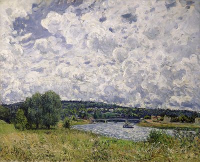 O Sena em Suresnes, 1877 de Alfred Sisley
